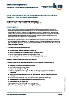 Besitzstandsgarantie - allsafe terra: Haus- und Grundbesitzerhaftpflicht