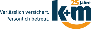 Jubiäums-Logo – 25 Jahre k+m Jubiläum - 25 Jahre k+m