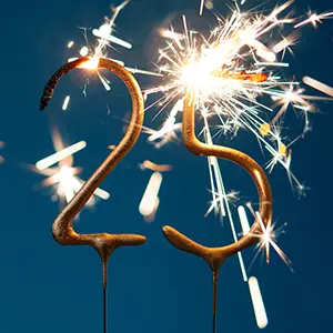 Glückwünsche zum 25 jährigen Jubiläum von k+m